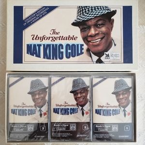 Nat King Cole 4 track series of Unforgettable music. Still in cellophane wrap.
